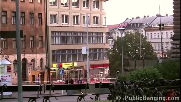 Extreme public street sex with a_cute teen girl in_the center of the city