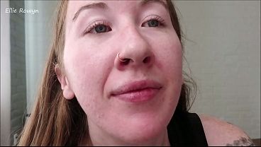 Freckled Redhead Plays With Nostrils thumbnail