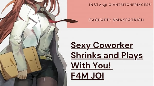 Your Hot Scientist Coworker Suprises You By Using A SHRINK Ray and SWALLOWING YOU! 