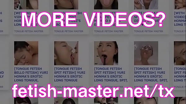 Japanese asian tongue spit fetish
