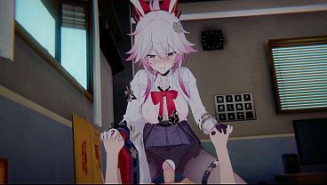 Nonton [honaki: Star Rail] "aha's Cruel Joke" - Evanescia Broken: Pov Sandwich Dp & Tied Up (4k) thumbnail