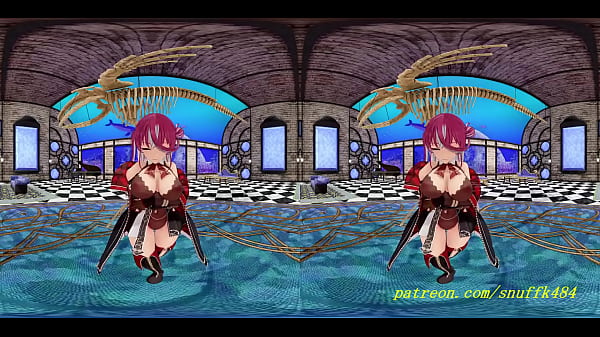 VR180_mmd Marine Dance 3d hololive Hentai