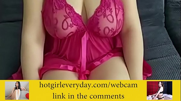 woman with big breasts masturbates on a web camera