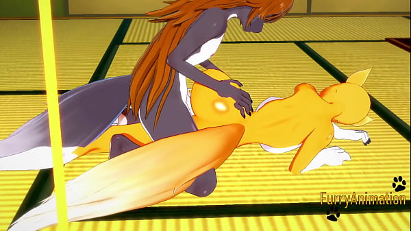 Play MP4 - Digimon Hentai - Taomon & Grey Fox blowjob handjob boobjob and fucked with multiples cumshot 2&sol;2