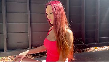 European Stepmom Artemisia Love Sexy Smoker Outside thumbnail