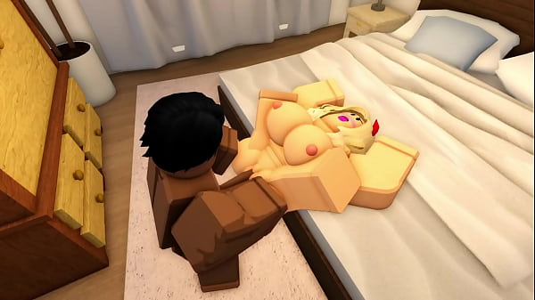 Roblox bitch gets a black cock