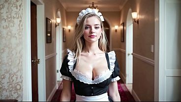 Blowjob As Special Service From Blonde Maid At Luxury Hotel - Ai Interactive Video thumbnail