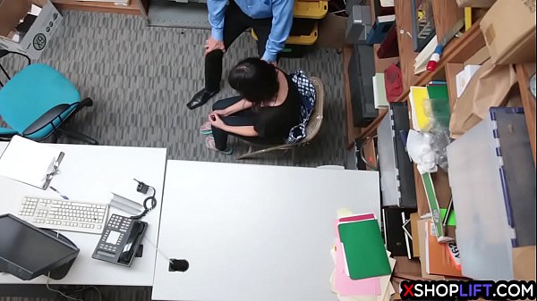 Hot teen thieffucked by a security guard to avoids jail