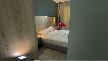 Redhead step mom in the same bed begged for my dick deep inside her