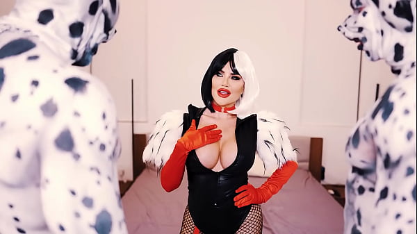 Dalmations fuck cruella doggy style with savanah storm