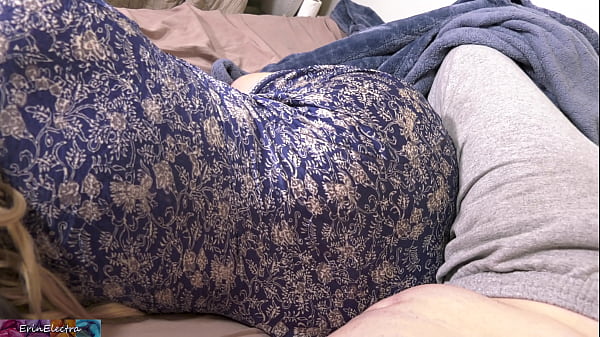 Stepmom finally rides his cock after stepson just won't let her rest