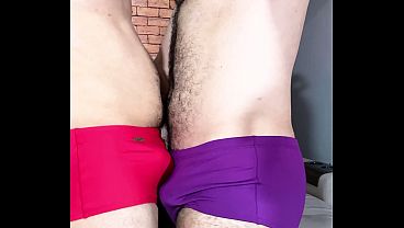 Rubbing Bulges In Speedo Swim Trunks thumbnail