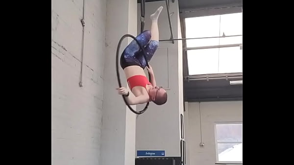 Realised it's been a while since i last shared what i've been working on in aerial hoop this isn't the smoothest as i'm 