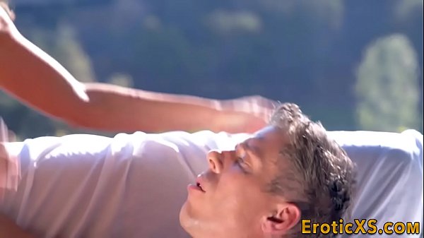 Busty baberides lover outdoors