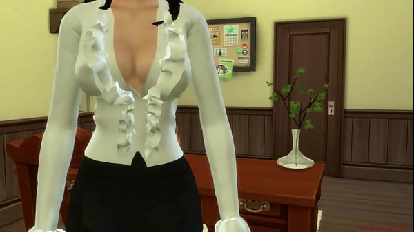 Play MP4 - Sims 4 my real voice&comma; dominating Boss fuck hot Secretary on desk at office