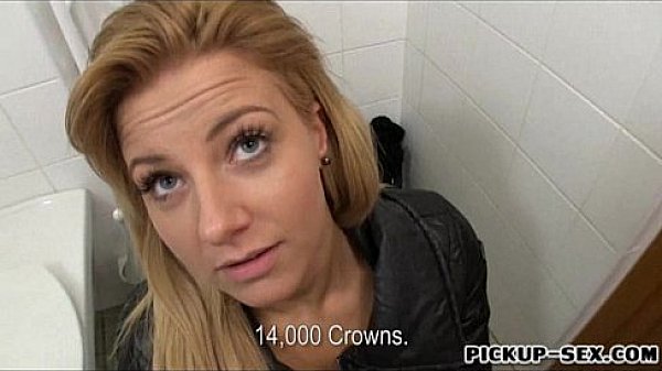 Eurobabe Nathaly Teges fucked in the bathroom and gets payed 
