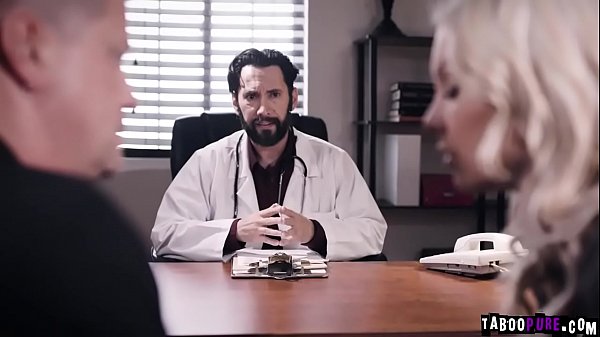Kenzie Taylor gets fucked so hard by their family doctor whileher man watches them