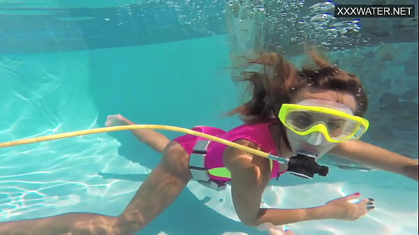 Hot swimming pool nude Russian erotics with Irina Poplavok 