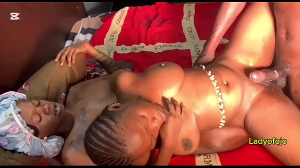 Two lesbians end up in threesome with a very big cock 