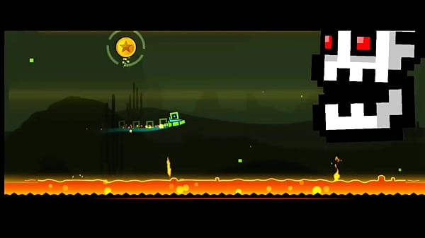 Jugando Geometry Dash