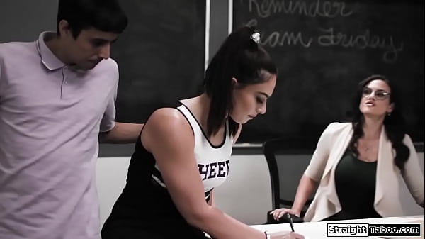 Play MP4 - Cheerleader anal fucked by teachers stepson as she watches