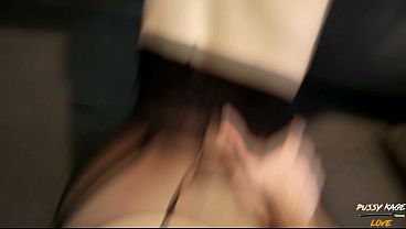 Irresistible Tease: Ripped Stockings & Horny Soles Await