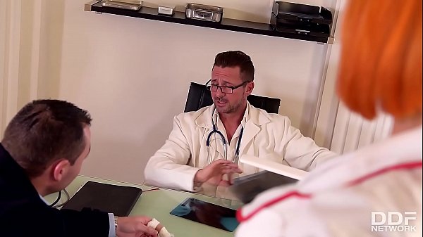 Doctor fuck the Nurse Rose Valerie in the Ass With Another Guy 