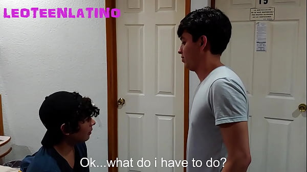 Latino twink boyfriend must betray his lover with a random man (1) 