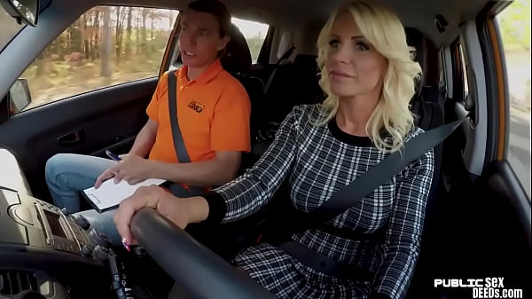 Busty milf publicly_riding driving instructor
