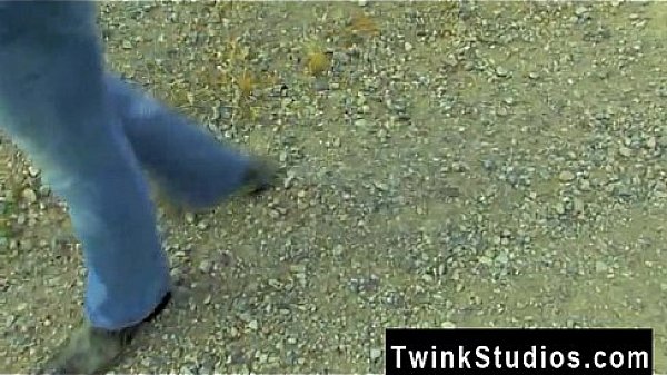 Amazing twinks Camden Christianson is hitchhiking in the desert just 