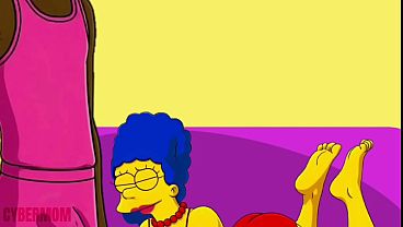 Play MP4 - Married Housewife Cheats on Her Cuckold Husband on a Pink Couch&period; Cartoon Parody Simpsons&period; Hentai