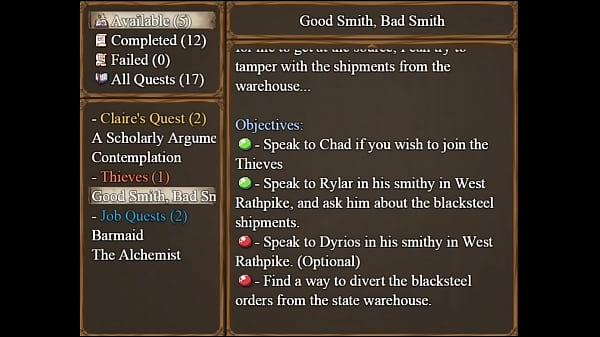 A Claire Plays Claires Quest: A Porn Game Lets Play. Claire Begins Her New Life As A Thief And Brings Retribution To Those Who Deserve It! Nothing Sexy Here. thumbnail