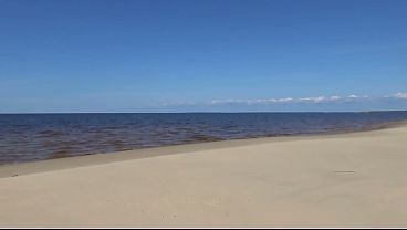 Nonton Funny Milf With Nylon Ass And Tits On Beach thumbnail