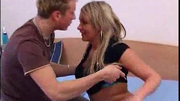 Couple makes love on bed 