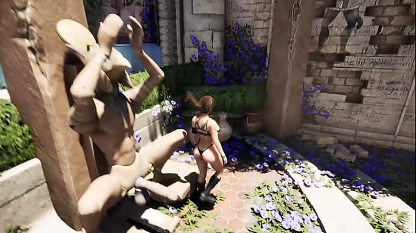 Rhythmic Sex Between Lara And A Huge Statue That Has Awakened. 3d Game thumbnail
