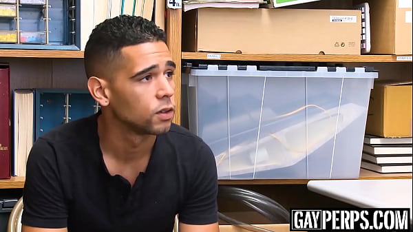 Handsome suspect was caught at the act by a security officer. Watch how he bends over and takes it in the ass just so he could walk away free! 