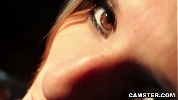 Riding dildo on top of kitchen counter during hercam show