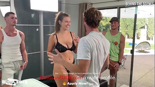 BTS: Busty Babe Eiffel Towered By Two Bad Boys! 