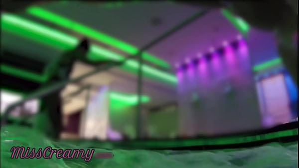 Dick flash a stranger caught me touching in public pool spa and helps me masturbate risking to be seen by unknown