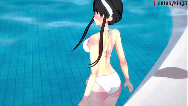 Yor Forger Bikini on Pool sex | 4 | Spy x Family | Genshin Impact | Watch Full & Full POV versions on Sheer & PTRN: Fantasyking3 