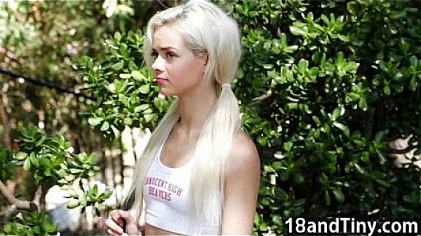 Tight tiny teen cheerleader rides cock