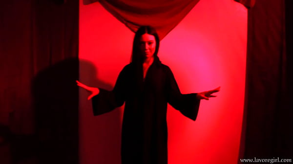 Megan_Maiden performs_a forbidden ritual