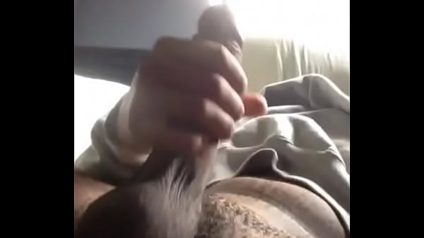 Hung ebony jerks fat cock 
