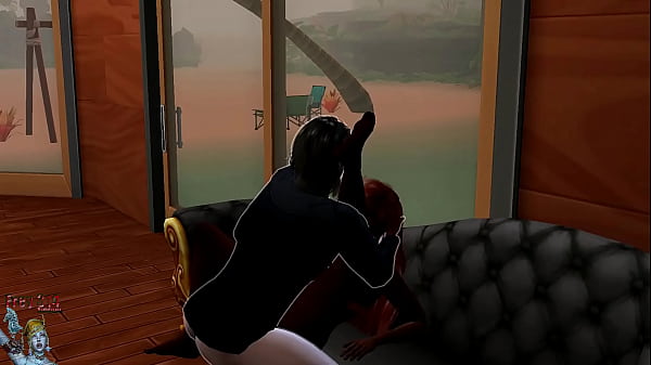 Chocolate trans blonde and man