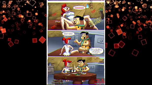 the flinstones in the kitchen