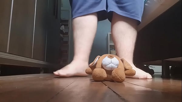 Nonton Bare Feet Stepping Very Tasty On A Teddy Bear thumbnail
