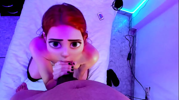 Sexo oral de una rubia caliente 