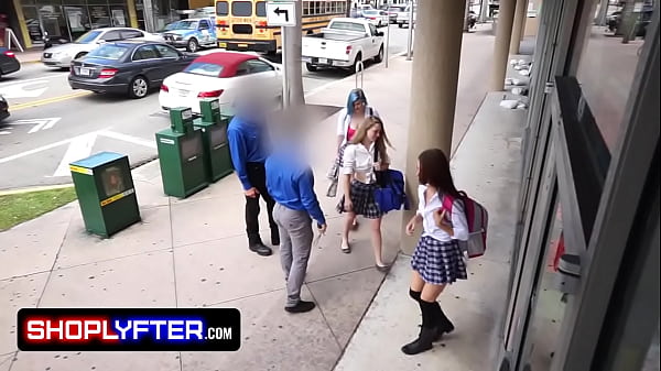 Cute teen nerd gets stripped and fucked by lp officer to avoid jail shoplyfter