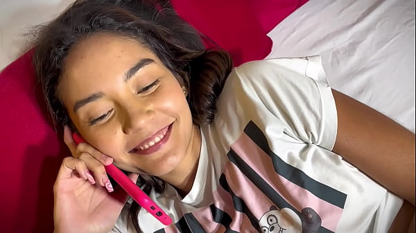 I get my best friend to suck my rich cock while she's on a call theyoungnico 