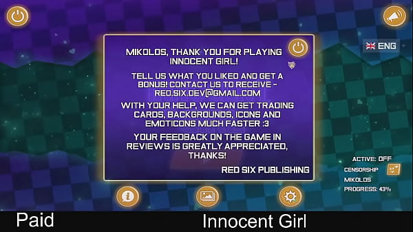 Innocent girl p4 paid steam game sexual content nudity casual puzzle 2d
